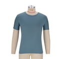 thumbnail image 2 of Chandails à Col Rond Coupe Classique pour Hommes, Coupe Décontractée, T-Shirts d'Entraînement d'Été, Hauts de Sport Décontractés d'Été, 2 of 6