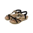 thumbnail image 1 of Bohemian Flat Flower Rhinestone Sandals Outer Beach Sandals, 1 of 8