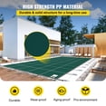 thumbnail image 3 of VEVOR Swimming Pool Cover Pool Safety Cover 16x32FT Rectangle Inground Safety Pool Cover Green Mesh Solid Pool Safety Cover for Swimming Pool Winter Safety Cover, 3 of 9