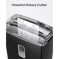 thumbnail image 3 of NOVODESK 8-Sheet Micro Cut Paper /Credit Card Shredder with 4 Gallons, P-5 High Security for Home Office Use with Handle, Visual Window Wastebasket, 3 of 6
