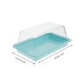 thumbnail image 2 of Butter Dish Container Cheese Keeper Holder Storage Tray Saver Food Plastic Covered French Box Sliced Lid Containers, 2 of 7