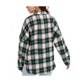 thumbnail image 3 of Women Plaid Flannel Shirt Jacket Button Down Lapel Long Sleeve Shirts Blouse Shacket Cardigan Coats Fall Spring Clothes, 3 of 7