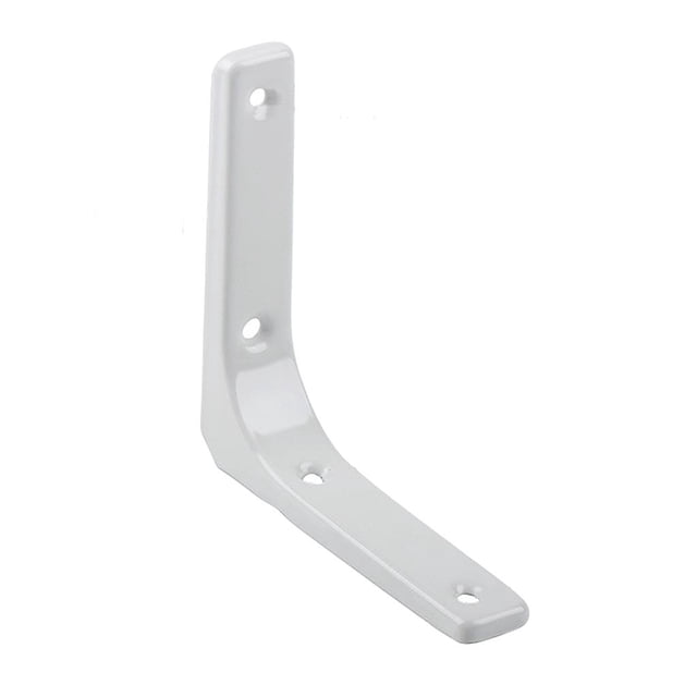 GUOOL Sturdy Floating Shelf Bracket, Space Saving DIY Bracket for Cafe Hotel Bar Decor White 4Inch