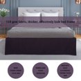 thumbnail image 4 of PiccoCasa Bed Skirt Double Brushed Microfiber with Dust Ruffle, King Dark Purple, 4 of 7