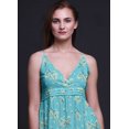 thumbnail image 2 of Bimba Robe Longue Maxi d'Été à Imprimé à Col en V pour Femmes, Tenue de Villégiature de Vacances - X-Grand, 2 of 6