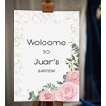thumbnail image 2 of Darling Souvenir MADE WITH LOVE PersonalizedWelcomeSignFor Baptism,RoseParty Supplies Great For Your Celebrations- 18x 12, 2 of 5