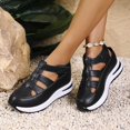 thumbnail image 3 of Bootara Women'S Plus Size Hollow-Out Casual Sandals, Closed Toe Platform Sandals Height-Boosting Thick Sole, 3 of 6