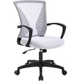 thumbnail image 1 of BestOffice Office Chair Ergonomic Mesh, Lumbar Support Armrest Mid Back Rolling Swivel Adjustable, White, 1 of 7