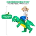 thumbnail image 2 of Hilarious dinosaur Inflatable Costume Full Body Funny Party Decoration for Halloween Events Birthdays & Theme Parties(M), 2 of 7
