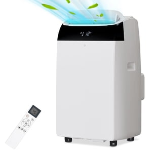 Garvee 14,000 BTU Portable Air Conditioner, 3-in-1 AC Unit with Dehumidifier & Fan, Remote Timer Control for Home, Office, White