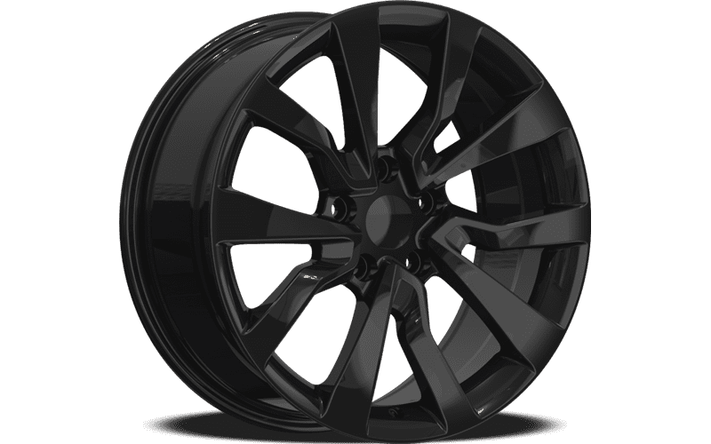 4 x jantes YKW MF23 en alliage Noir brillant de 18x8 pouces pour 2018 - 2026 Honda Accord