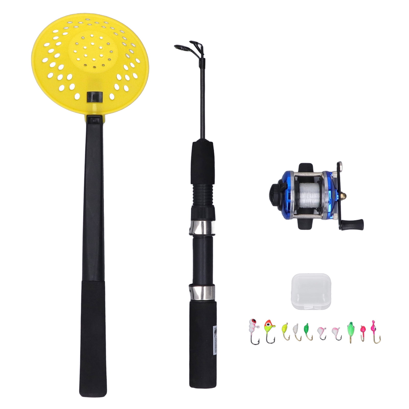 Fishing Rod Reel Hooks And Spoon, Ice Fishing Rod Kit 50cm Rod  For Winter