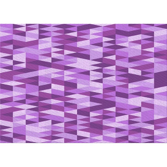 Ahgly Company Machine Washable Indoor Rectangle Transitional Violet Purple Area Rugs, 2' x 4'