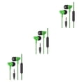 thumbnail image 3 of maskred Phone Music Wired Earphone In -ear Wire Control Cellphone 3 .5mm Plug Earbuds Headset 70cm 3Set, 3 of 6