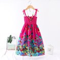 thumbnail image 2 of 2025 Robes Florales pour Tout-Petits pour Mariage Fleurs Bohèmes Sans Manches Robe de Plage 4T Robe à Bretelles Princesse, 2 of 3