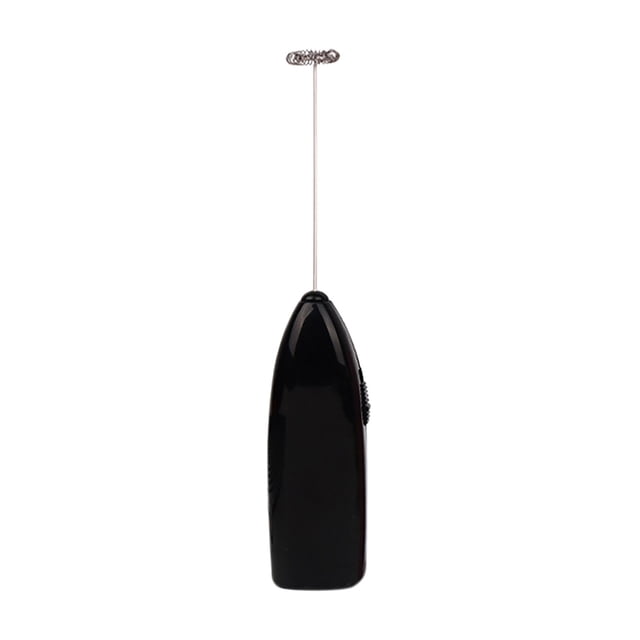 RXIRUCGD Mini Mousseur à Lait Électrique pour la Maison avec une Poignée Élégante en ABS Noir et un Fouet en Acier Inoxydable. Ce Petit Appareil Mesure 23x6x4 cm et Doté d'Une Poignée Ergonomique Surélevée pour un Usage Confortable. Parfait pour Faire Mousser le Lait, Préparer du matcha, des Lattés et Mélanger des shakes Protéinés.