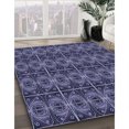 thumbnail image 3 of Ahgly Tapis Rectangulaire Lavable en Machine Intérieur Transitionnel Violet Pervenche, 5 Pieds x 7 Pieds, 3 of 7