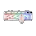 thumbnail image 2 of T25 Game Luminous 104 Key Mouse And Keyboard Set Wired Metal Panel Mechanical Hand FeelingMouse And Keyboard Set With Mobile Phone Bracket, 2 of 6