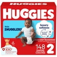 thumbnail image 1 of Huggies Little Snugglers Baby Diapers, Size 2 (12-18 lbs), 1 of 9