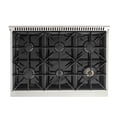 thumbnail image 3 of KUCHT Cuisinière à Gaz Professionnelle de 36 Po, 5,2 Pi3, avec Four à Convection et Porte Rouge, 3 of 11