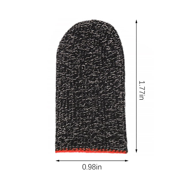 2pcs Gaming Screen Gloves Nylon Knitted Game Game Gloves Gloves Sweatproof Elastic Game Controller Sleeves, Red