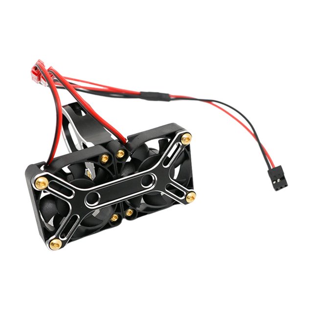 Évier Moteur à Double Ventilateur pour 1/5 de Télécommande Noir