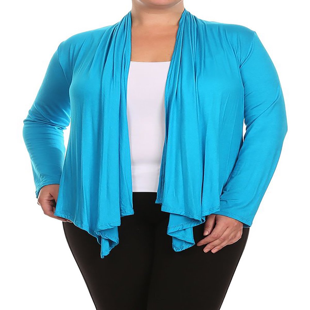 Gilet à Manches Longues Décontracté Solide et Grande Taille pour Femmes