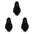 thumbnail image 1 of ZheElen Perruques Synthétiques pour Cheveux Naturels Perruque Synthétique Résistante Cheveux Longs Raides Perruque Facile à Porter 9582-19 3ensemble, 1 of 6