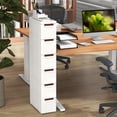 thumbnail image 2 of Gymax 6-Drawer Narrow Rolling Storage Cabinet w/ Pull Handles Built-in Wheels, 2 of 9