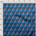 thumbnail image 3 of oneOone Rayon Royal Blue Fabric Geometric Sewing Material Print Fabric By The Yard 56 Inch Wide, 3 of 4