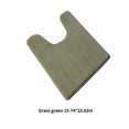 thumbnail image 3 of U-shaped Toilet Mat Water Absrobent Non-slip Elastic Skin-friendly Bathroom Rug Pad Bath Rug Showering Protection Household Home Green 40*60cm, 3 of 7