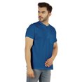 thumbnail image 3 of Inkmeso Solid Henley T-Shirt For Mens Cotton Short Sleeve Tee Shirts Pocket Shirt, 3 of 7