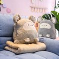 thumbnail image 2 of Air Conditioning Blanket Blanket Throw Pillow Air Conditioner Quilt Car Pillow Soft Blanket Plush Cushion Pillow Air Conditioning Blanket Cute Mouse Appearance Multifunctional, 2 of 5