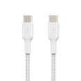 thumbnail image 3 of Belkin BoostCharge Pro Flex Braided USB-C to USB-C Cable - (3.3ft/1M) USB-IF Certified USB Type-C Cable, Compatible with Galaxy S23, S22, Note10, Note9, Pixel 7, Pixel 6, iPad Pro, laptop & More White, 3 of 5