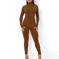 thumbnail image 4 of Birdeem Womens New Solid Color Tight One Shoulder Sling Sports Fitness Jumpsuit One-Piece Tights, 4 of 5