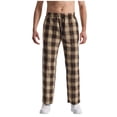 thumbnail image 2 of asjyhkr Mens Pajama Pants Drawstring Elastic Waist Lightweight Lounge Trousers with Pockets, 2 of 6
