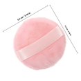 thumbnail image 4 of WRITWAA 2Pcs Pink Powder Cotton Makeup Sponges for Foundation Blending and Face Application, 4 of 5