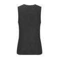 thumbnail image 4 of Yuyuzo Tank Tops for Men Notch V Neck Slim Fitted Tunic Tops Summer Casual Solid Color Basic Shirts, 4 of 5