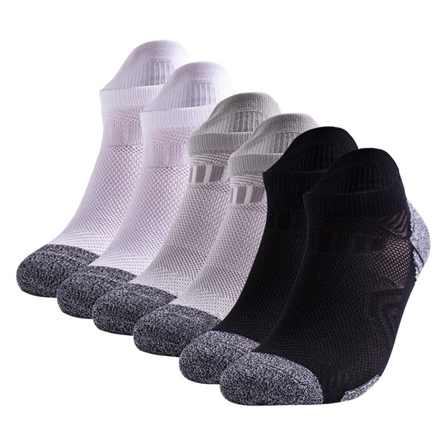 Socks Mens And Womens Daily Leisure Simple Solid Color Towel Bottom Thickened Cushioning Sweat Absorption And Breathable Running Short Socks Sports Socks