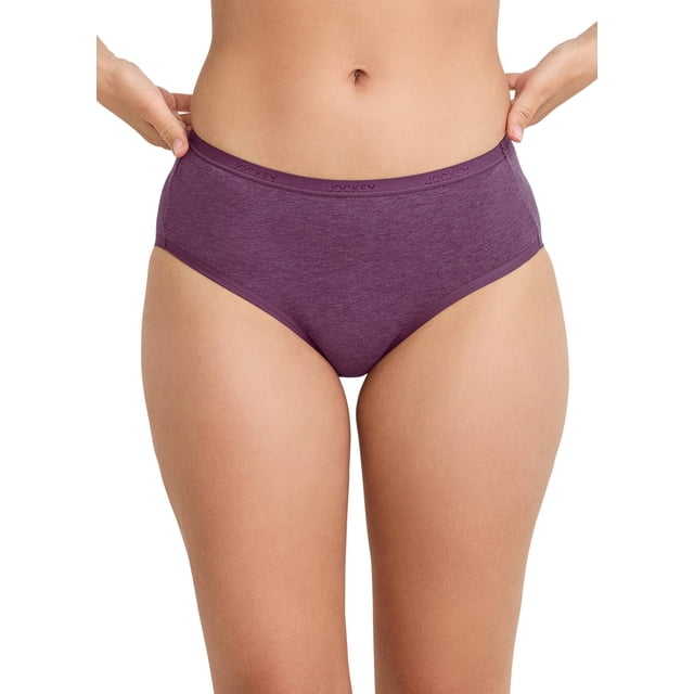 Jockey Worry Free Cotton Stretch Moderate Absorbency Hipster