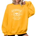 thumbnail image 1 of Chandail de Sport à Col Rond Imprimé pour Femme à Manches Longues, Chandail Molletonné Décontracté, Doux et Confortable, Haut Mode pour Tous les Jours, 1 of 3