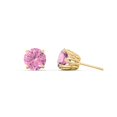 thumbnail image 2 of 1 Carat Solitaire Stud Earrings in 10K Yellow Gold, 2 of 2