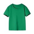 thumbnail image 1 of FAIWAD Unisexe Garçons Filles T-Shirts à Manches Courtes Tout-Petits Bébé Col Rond Été Coton Couleur Unie T-Shirts, 1 of 3