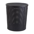 thumbnail image 2 of XYAIYT Large Plastic Imitation Rattan Laundry Hamper with Lid for Clothes and Toy Storage Long Lasting and Sturdy with Side Handles for Easy and Ventilation 2.11lb Capacity, 2 of 6