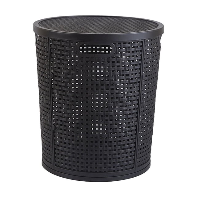 Jubipavy Clothing Storage Containers Household Dirty Clothes Basket Plastic Large Imitation Rattan Clothing Storage Basket Large Capacity Dirty Clothes Basket 's Toys Storage Basket