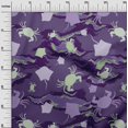 thumbnail image 3 of oneOone Rayon Violet Fabric Sea Sewing Material Print Fabric By The Yard 56 Inch Wide, 3 of 4