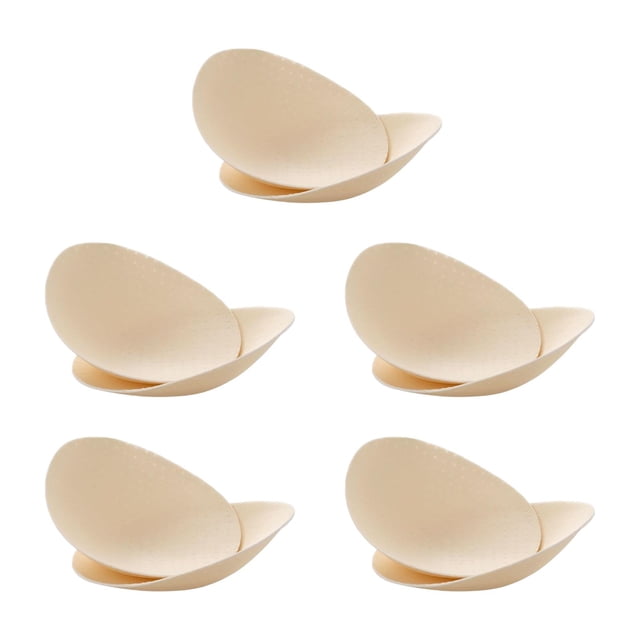 5Pairs Womens Bra Inserts Pads Push up Breathable Breasts Inserts Bra Cups Skin