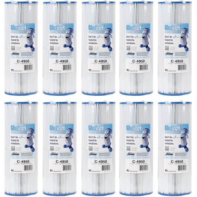 Unicel Cartouche de Filtre de Remplacement pour Spa de 50 Pi2 (Lot de 10)