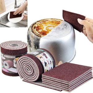 Dvkptbk Éponge de nettoyage de cuisine Wipe Dish Scrubing Brosse Pot Rouille et décontamina