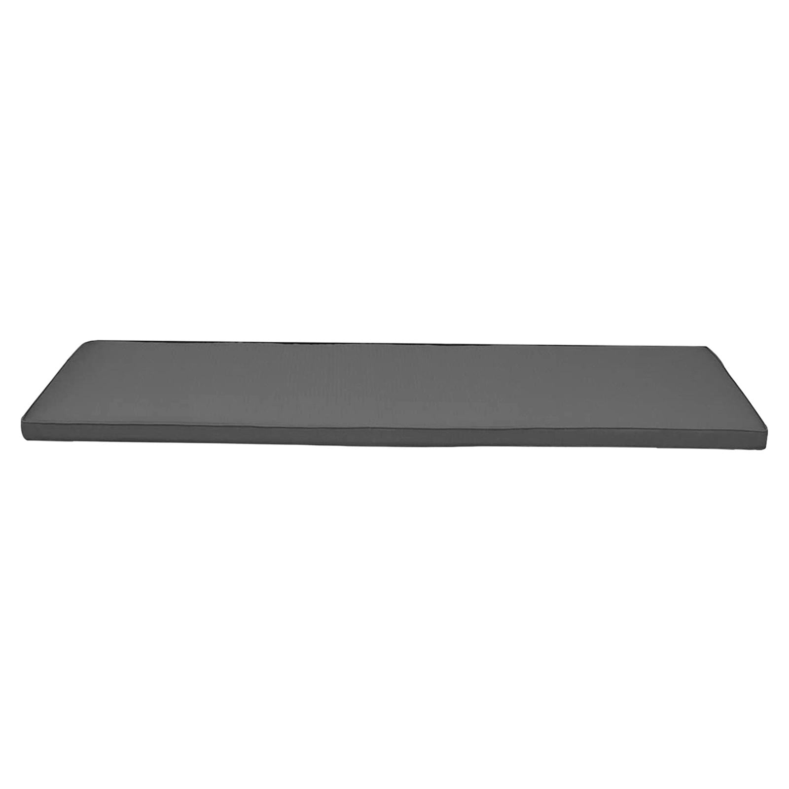 DOLITY 47 16pcs.5 X 2 Inch Heavy Duty Standing Bench/Sofa Cushion, Patio Furniture Light grey